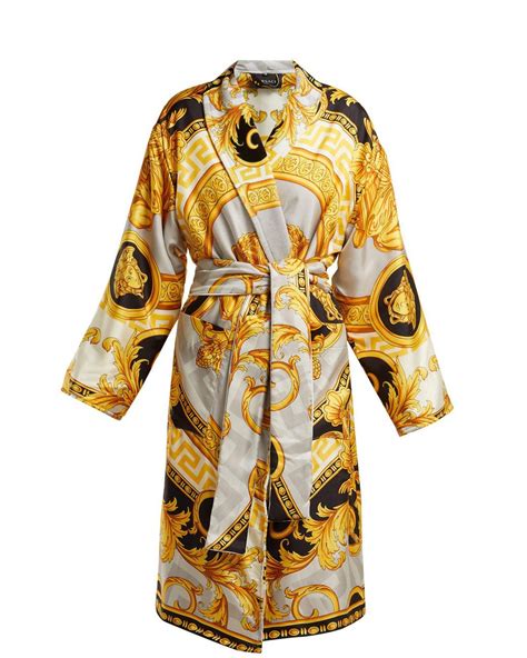 versace print roble|Versace robes for women.